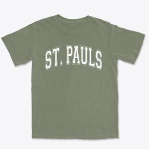 Saint Pauls Lutheran School Varsity Arch Premium Heavyweight T-shirt