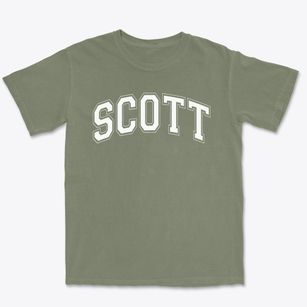 Scott Elementary School Varsity Arch Premium Heavyweight T-shirt