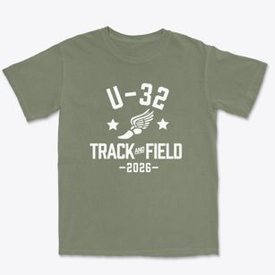 U-32 High School Track and Field Premium Heavyweight T-shirt