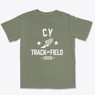 Cy Junior High School Track and Field Premium Heavyweight T-shirt