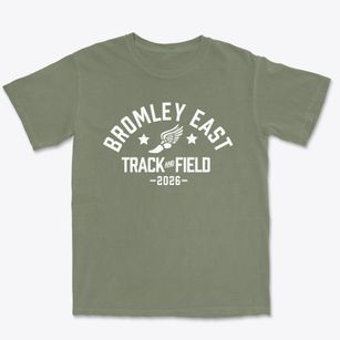 Bromley East Charter School Track and Field Premium Heavyweight T-shirt