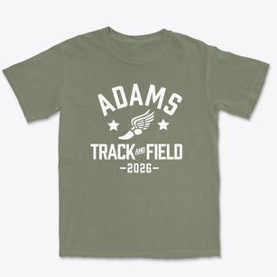 Adams Middle School Track and Field Premium Heavyweight T-shirt
