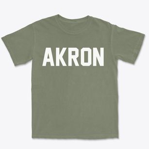 Akron Pennsylvania Classic Block Premium Heavyweight T-shirt
