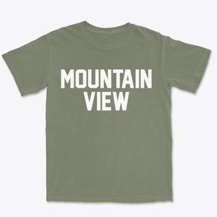 Mountain View North Carolina Classic Block Premium Heavyweight T-shirt