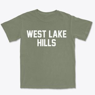 West Lake Hills Texas Classic Block Premium Heavyweight T-shirt