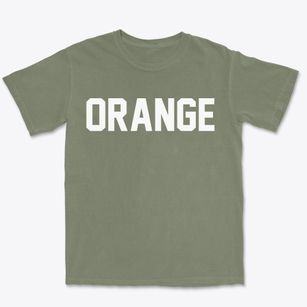 Orange Ohio Classic Block Premium Heavyweight T-shirt