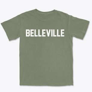 Belleville Illinois Classic Block Premium Heavyweight T-shirt