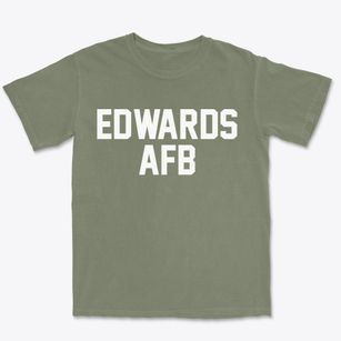 Edwards Afb California Classic Block Premium Heavyweight T-shirt