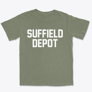 Suffield Depot Connecticut Classic Block Premium Heavyweight T-shirt