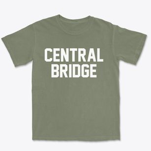 Central Bridge New York Classic Block Premium Heavyweight T-shirt