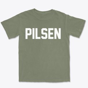 Pilsen Wisconsin Classic Block Premium Heavyweight T-shirt