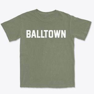 Balltown Iowa Classic Block Premium Heavyweight T-shirt
