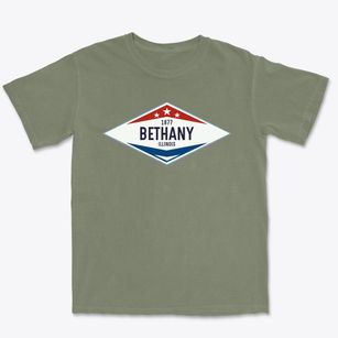Bethany Illinois Diamond Star Premium Heavyweight T-shirt