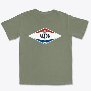 Alton Utah Diamond Star Premium Heavyweight T-shirt