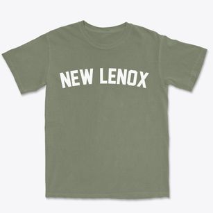 New Lenox Illinois Classic Curve Premium Heavyweight T-shirt
