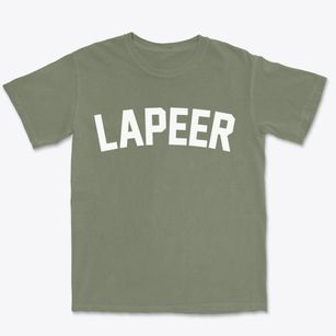 Lapeer Michigan Classic Curve Premium Heavyweight T-shirt