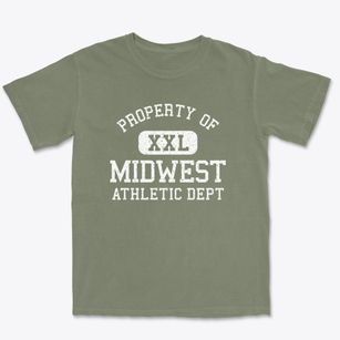 Midwest Wyoming Athletic Dept Premium Heavyweight T-shirt