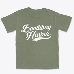 Boothbay Harbor Maine Vintage Team Premium Heavyweight T-shirt