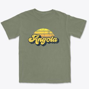 Angola New York Sublime Sunset Premium Heavyweight T-shirt