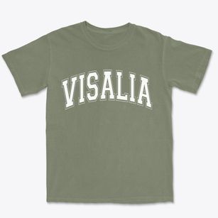 Visalia California Varsity Premium Heavyweight T-shirt