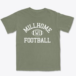 Millhome Wisconsin Football Premium Heavyweight T-shirt