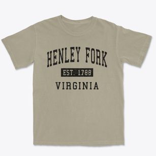 Henley Fork Virginia Classic Established Premium Heavyweight T-shirt