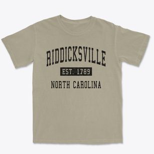 Riddicksville North Carolina Classic Established Premium Heavyweight T-shirt