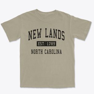New Lands North Carolina Classic Established Premium Heavyweight T-shirt