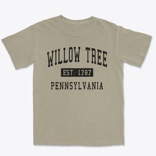 Willow Tree Pennsylvania Classic Established Premium Heavyweight T-shirt