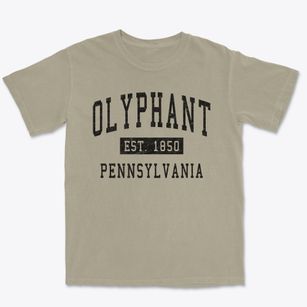 Olyphant Pennsylvania Classic Established Premium Heavyweight T-shirt