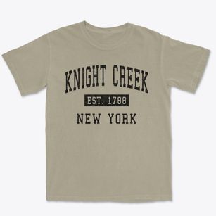 Knight Creek New York Classic Established Premium Heavyweight T-shirt