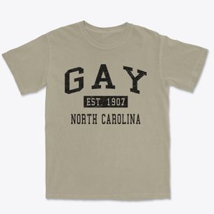 Gay North Carolina Classic Established Premium Heavyweight T-shirt