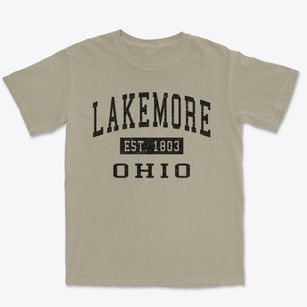 Lakemore Ohio Classic Established Premium Heavyweight T-shirt