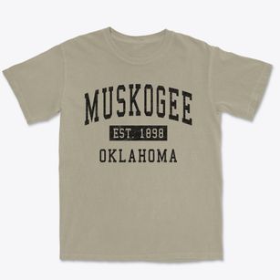 Muskogee Oklahoma Classic Established Premium Heavyweight T-shirt