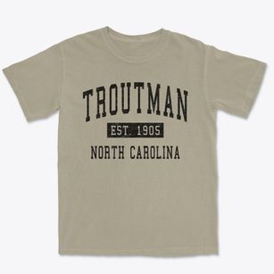 Troutman North Carolina Classic Established Premium Heavyweight T-shirt