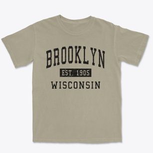 Brooklyn Wisconsin Classic Established Premium Heavyweight T-shirt