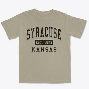 Syracuse Kansas Classic Established Premium Heavyweight T-shirt