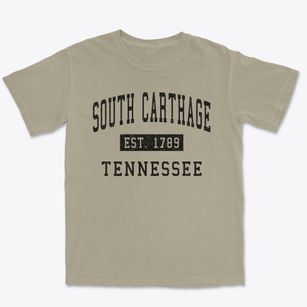 South Carthage Tennessee Classic Established Premium Heavyweight T-shirt