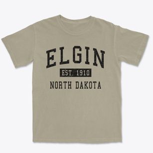 Elgin North Dakota Classic Established Premium Heavyweight T-shirt