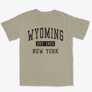 Wyoming New York Classic Established Premium Heavyweight T-shirt