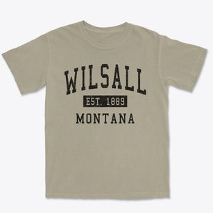 Wilsall Montana Classic Established Premium Heavyweight T-shirt