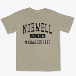 Norwell Massachusetts Classic Established Premium Heavyweight T-shirt