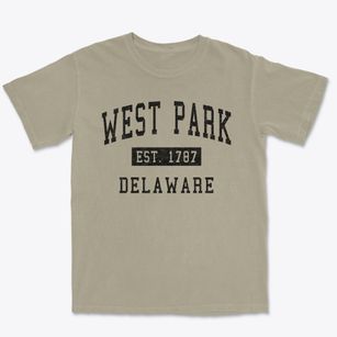West Park Delaware Classic Established Premium Heavyweight T-shirt