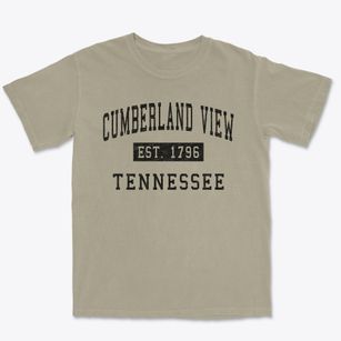 Cumberland View Tennessee Classic Established Premium Heavyweight T-shirt