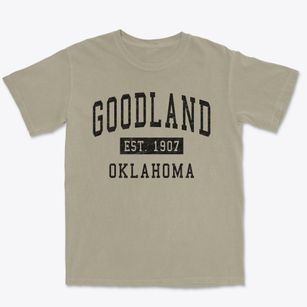 Goodland Oklahoma Classic Established Premium Heavyweight T-shirt