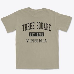 Three Square Virginia Classic Established Premium Heavyweight T-shirt