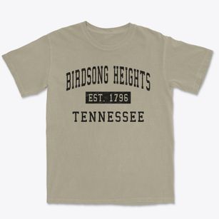 Birdsong Heights Tennessee Classic Established Premium Heavyweight T-shirt