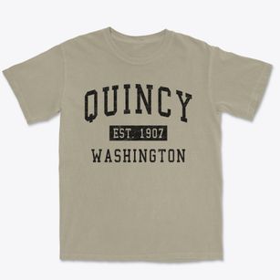 Quincy Washington Classic Established Premium Heavyweight T-shirt