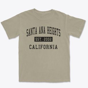 Santa Ana Heights California Classic Established Premium Heavyweight T-shirt