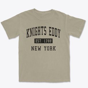 Knights Eddy New York Classic Established Premium Heavyweight T-shirt